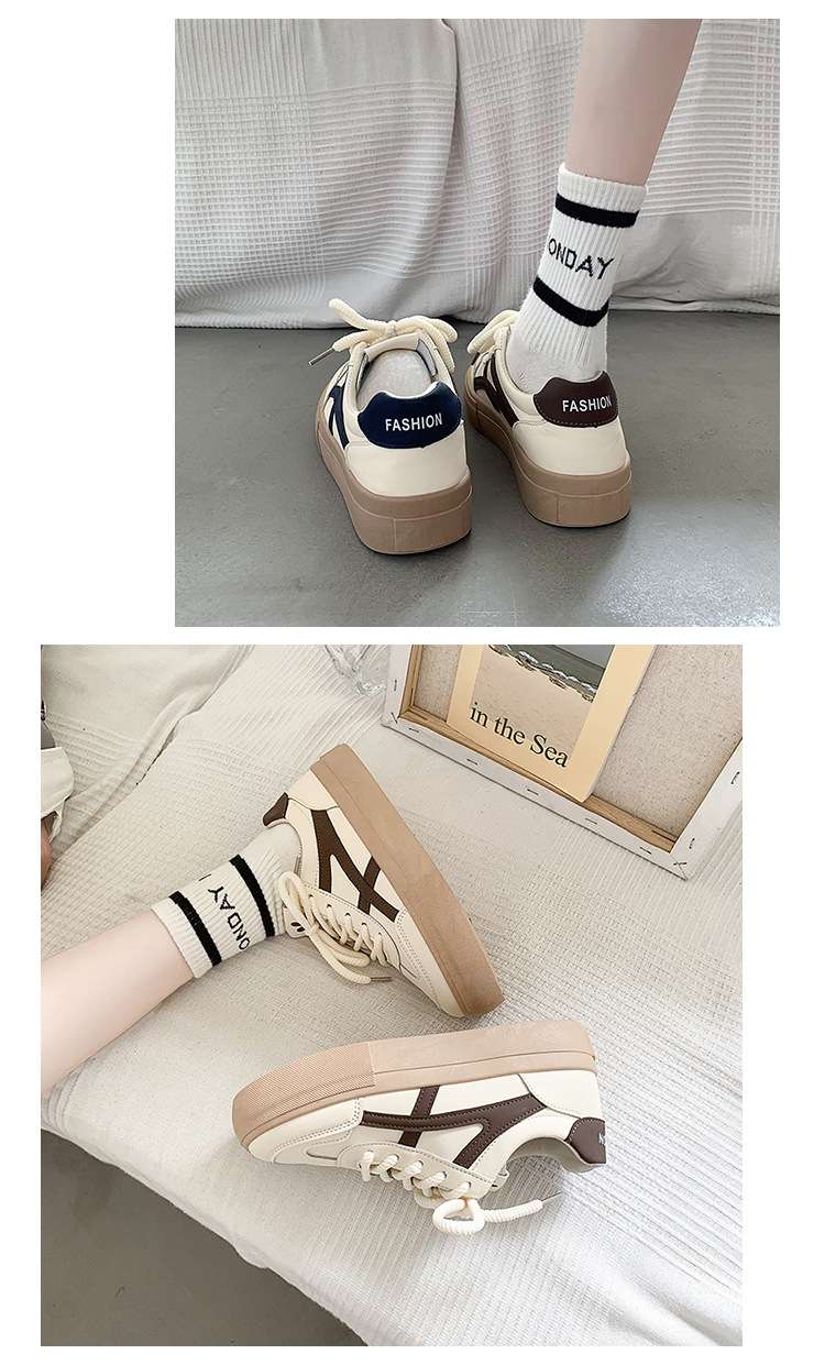 厚底スニーカー 厚底サイドラインスニーカー