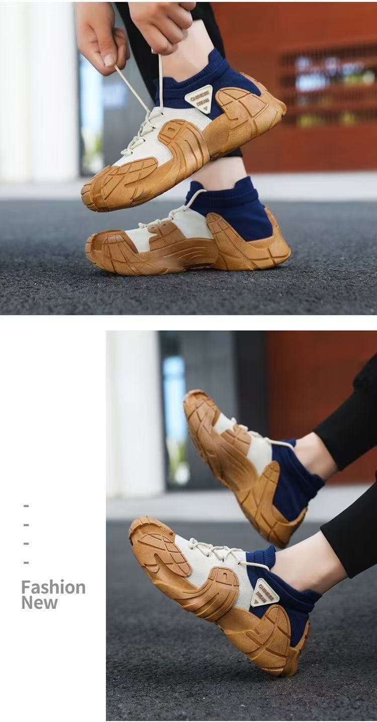 厚底スニーカー 立体造形厚底スニーカー