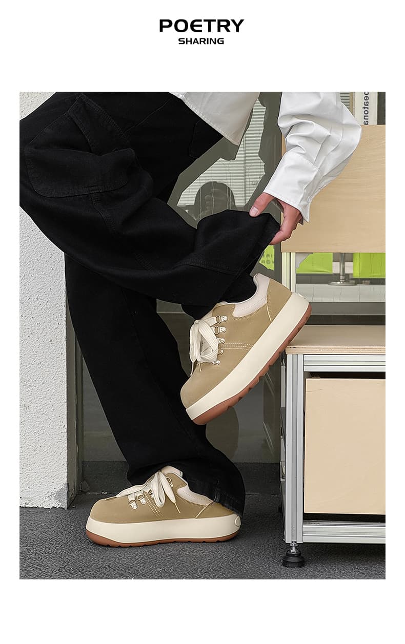 厚底スニーカー トレッキングスタイル厚底スニーカー