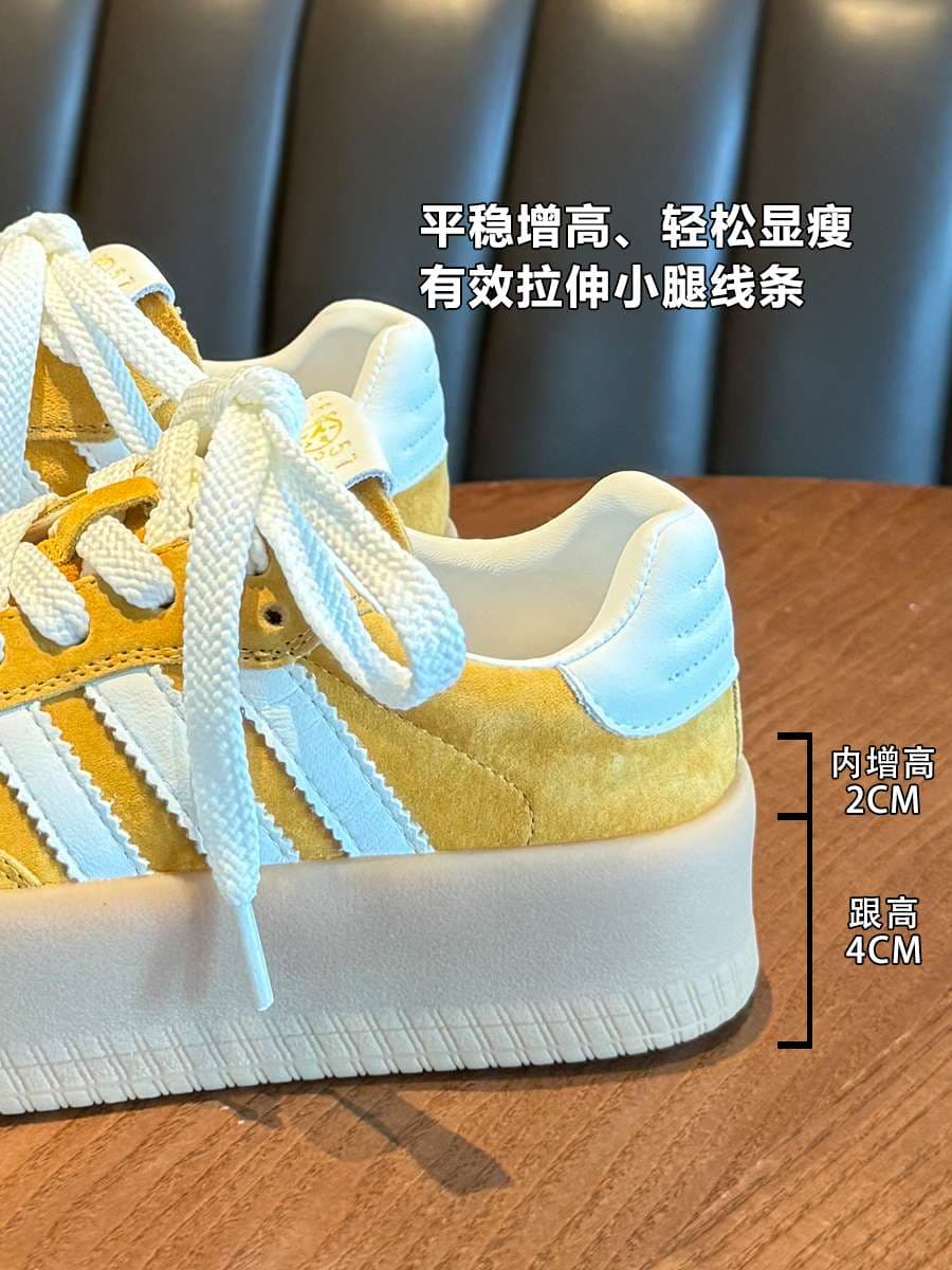 厚底スニーカー スポーティ厚底カジュアルシューズ