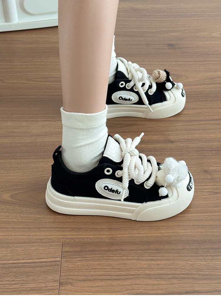 もこもこキャラクター厚底スニーカー