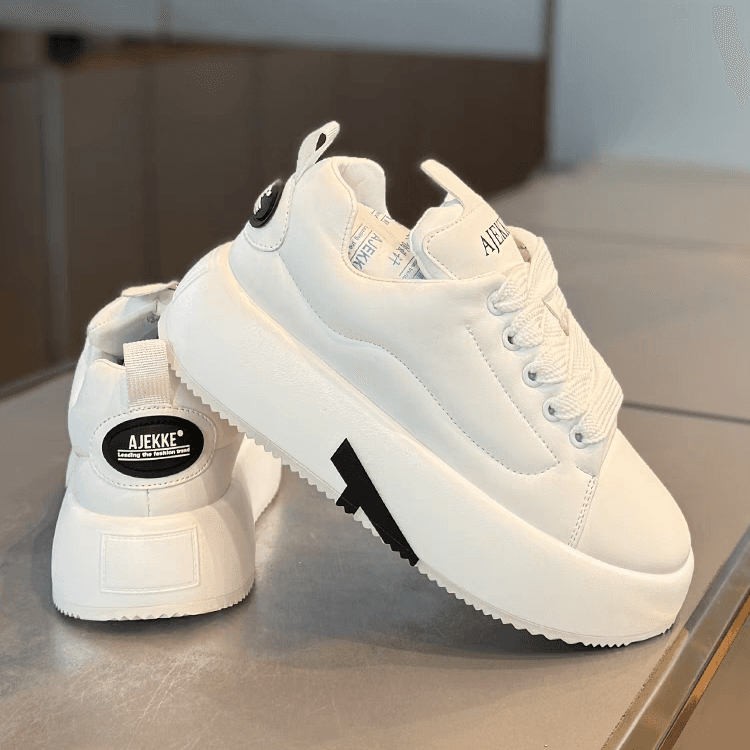 厚底スニーカー 厚底スニーカー 都会的ソールアップスニーカー